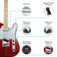 thumbnail image 4 of Paquete Guitarra Electrica Steelpro Jethro 029-Sk 2023 Telecaster Para Diestro Baswood Color Rojo, 4 of 8