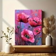 thumbnail image 6 of Impressionist Poppy Flower Canvas Painting，Floral Wall Decor for Living Room Bedroom Dining Room Office Hotel, 6 of 8