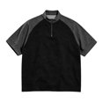 thumbnail image 2 of Gaukiv Tees for Men Raglan Short Sleeve Golf Wear Breathable Lightweight Training Shirts Basic Tops Black L, 2 of 5