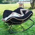 thumbnail image 6 of Outdoor Rocking Chair Cushions 6.3" Thick, Waterproof Papasan Chair Cushion, Fade-Resistant Patio Egg Lounge Chair Cushions for Indoor Outdoor Garden, Porch, Balcony, 6 of 6