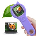 thumbnail image 1 of Microscope Ashfly Mini Pocket - Dispositivo portátil de bolsillo para niños de 3 a 12 años, color morado, 1 of 8