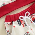 thumbnail image 4 of TOWED22 Toddler Newborn Boy Clothes 2 Piece Long Sleeve Print Cotton Pullover Top Elastic Waist Pants Fall Winter Outfits Set(White,18-24 M), 4 of 7