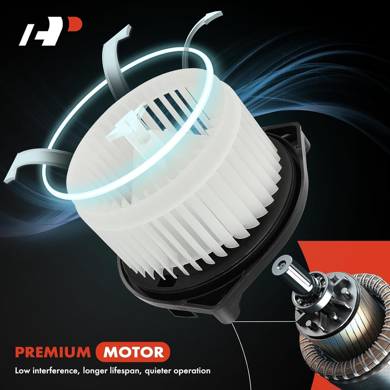 A-Premium Heater Blower Motor with Fan Cage Replacement for Toyota Tacoma 2005-2015 2.7L 4.0L