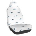 thumbnail image 1 of Wukai Cute Shark Full Set Car Seat Covers with Soft Padding Universal Auto Front Seats Protector and Cushion Mat, 1 of 5