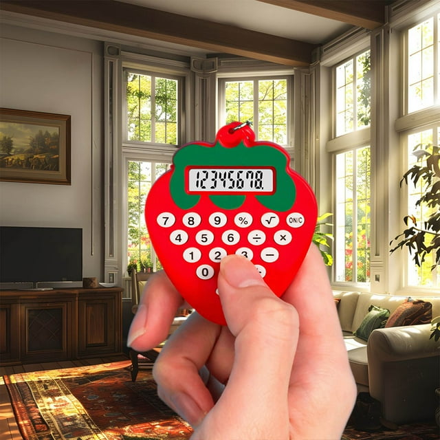 Dvkptbk Calculator Portable Student Mini Calculator Exam High Appearance Cute Keychain Maze Computer Calculator