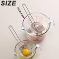 thumbnail image 3 of Liulin Egg Separator, Stainless Steel Egg Yolk Separator, Food-Grade Egg White Separator from Yolk, Egg Tools for Cooking, Baking Supplies, Kitchen Gadgets, 9.8", 3 of 7
