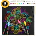 thumbnail image 2 of WWS-Liquid Chalk Markers for Blackboards - 12 Bold Color Fine Tip wet Erase Marker Pens for Chalkboard, Bistro Board, Chalkboards Signs, Windows, Glass - 45 Chalkboard Labels Included, 2 of 4