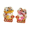 thumbnail image 1 of Coplas de puerta para decoración de personajes Fu del año Nuevo Chino 2025, pegatinas de ventana de puerta navideña de año Nuevo Lunar 2025 año de cm x 17 cm, 1 of 8