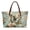 Butterfly Rose, variant on Cherry Blossom Butterfly Print Stylish Shopping Bag, Large Capacity Top Handle Satchel for Market Tours and Daily Errands