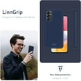 thumbnail image 3 of TUDIA LINNGrip Samsung Galaxy A14 Case 4G/5G Enhanced Grip Shockproof Slim -  Indigo Blue, 3 of 7