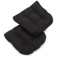 thumbnail image 1 of 19-inch U-Shaped Micro Suede Tufted Dining Chair Cushion (Set of 2), 1 of 3