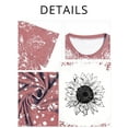 thumbnail image 4 of XCHQRTI Sunflower Shirts for Women Graphic Short Sleeve Tshirts Casual Summer Tee, 4 of 8