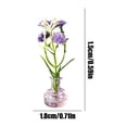 thumbnail image 3 of Miniature Floral Figurine, Mini Glass Flowers in Vase, Artificial Flowers with Vase, Small Glass Vase, Kitchen Countertop Decor, 0.5X0.75 Inch 1Pc Fridge for Flat Metal Surface, 3 of 7