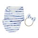 thumbnail image 2 of Manta de Baby Floral Sunnimix Toalla de baño dormir con diadema Raya Envoltura de swaddle infantil, 2 of 6