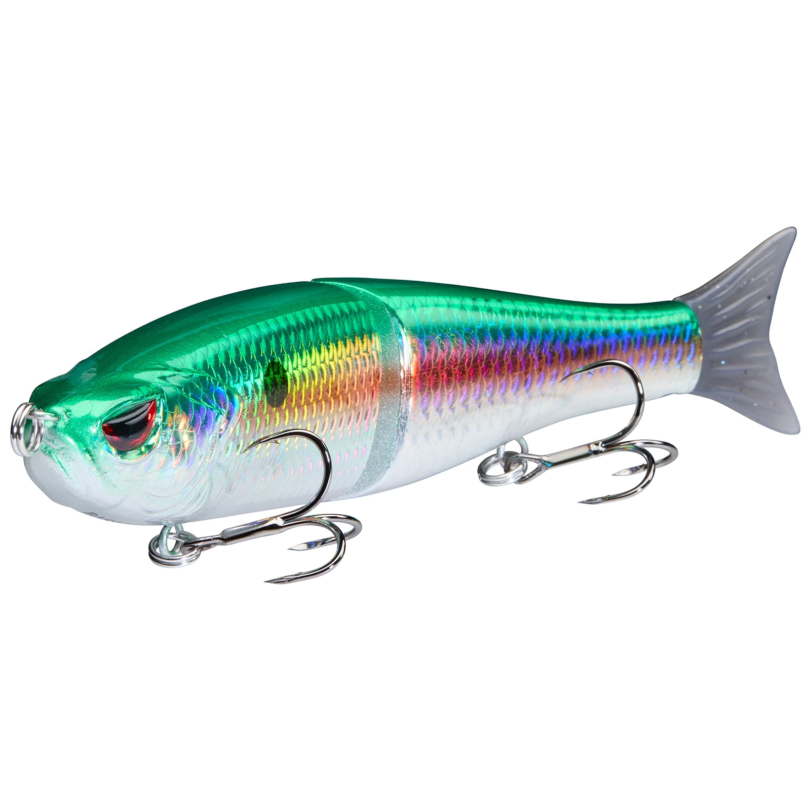 Bassdash SwimShad Glide Baits Jointed Swimbait Bass Pike Salmon Trout Muskie Fishing Lure 4.5in /18.5g,3-Pack