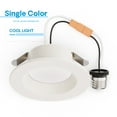 thumbnail image 5 of Infibrite 4" Recessed Retrofit LED Downlight, 5000K Daylight, Dimmable, 9W 750LM, Wet Rated, E26 Adapter (Set of 6) (Set of 24), 5 of 6