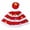 A-Red, variant on Festive Christmas Role Play Dress for Holiday Celebrations, Featuring Adjustable Fit & Soft Fabric, Colorful Pom Pom Details, Jingle Bell Ornaments