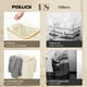 thumbnail image 4 of Cesto de ropa sucia Foluck, tamaño grande, 75 L, impermeable, con tapa, color beige, 4 of 6