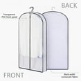 thumbnail image 2 of MERILER Foldable Garment Bag for Closet Storage and Travel - Large Suit Bag with Two Transparent Windows for Suits, Skirts, and Jackets, 2 of 6