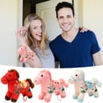 thumbnail image 2 of Chinese New Year Horse Plush, Year Of The Horse 2026 Decorations, Fire Horse Chinese Zodiac Charm, Lotus-Print Key Bag Ornament For Good Fortune, 2 of 8