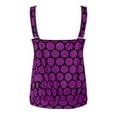 thumbnail image 7 of GEWSEY Plus Size for Women Tankini Swimsuits for Women Trendy Tank Tops Modest Bathing Suits Swimwear Purple, 2XL, 7 of 7