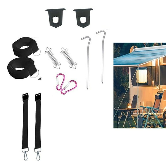 12 Awning fixing kit with storm straps for Fiamma F35/F45/F65 caravan awnings RV