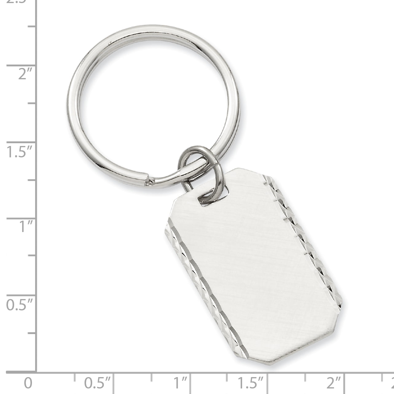 Rhodium-plated Kelly Waters Swiss Cut 