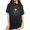 Black, variant on White Women's Soft Vintage Boho Celestial Sun Moon Phase Cloud Graphic Short Sleeve T-Shirt Tops