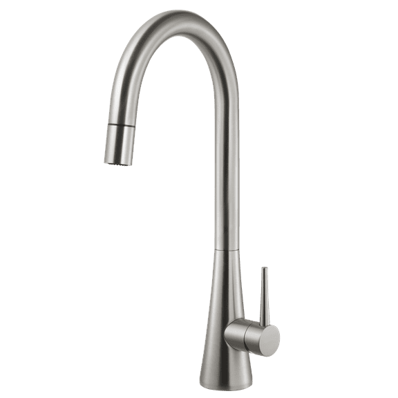 Houzer SOMPD-669-BN 17.875" Faucet Hole Brass Brushed Nickel Soma Pull Down Kitchen Faucet
