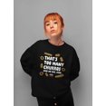 thumbnail image 2 of Too Many Churros? Funny Food Lover Quote Design Women's Sweatshirt, 2 of 4