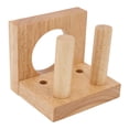 thumbnail image 3 of WHAMVOX Chocolate Wooden Baseball Bat Storage Rack for Home Use Durable Synthetic Material Size 1Pc, 3 of 8