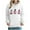 White, variant on Hoodies for Women Valentines Drawstring Pullover Hoodie Casual Loose Print Hoodies with Pockets
