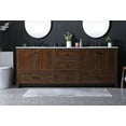 thumbnail image 3 of Elegant Kitchen and Bath 84 Inch Double Bathroom Vanity In Natural Oak, 3 of 7