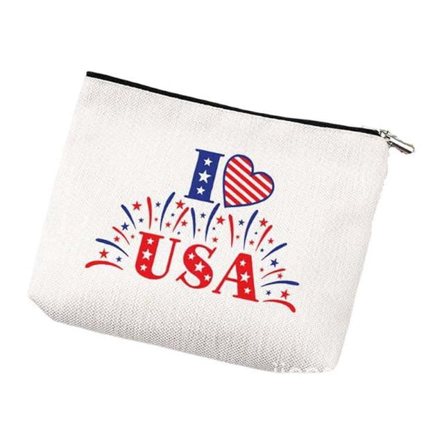 Cosmetic Bag Linen Waterproof Makeup Case Zipper Closure Make-up Make-up Storage Box Cosmetics Organizer Travel Handbag for Women Type F