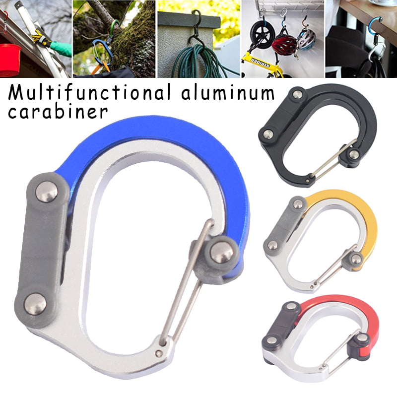 Aluminum Simple Key Chain Belt Clips Hook Buckle Muti Color Carabiner Supply 