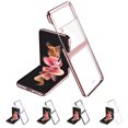thumbnail image 3 of Funda Transparente Para Teléfono Compatible Con Samsung Galaxy Z Flip3 Funda Protectora Antihuellas Dactilares Carcasa De Galvanoplastia Plegable Con Todo Incluido Noticed EL016807-05, 3 of 5