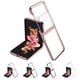 thumbnail image 3 of Funda Transparente Para Teléfono Compatible Con Samsung Galaxy Z Flip3 Funda Protectora Antihuellas Dactilares Carcasa De Galvanoplastia Plegable Con Todo Incluido sonducket EL016807-04, 3 of 5