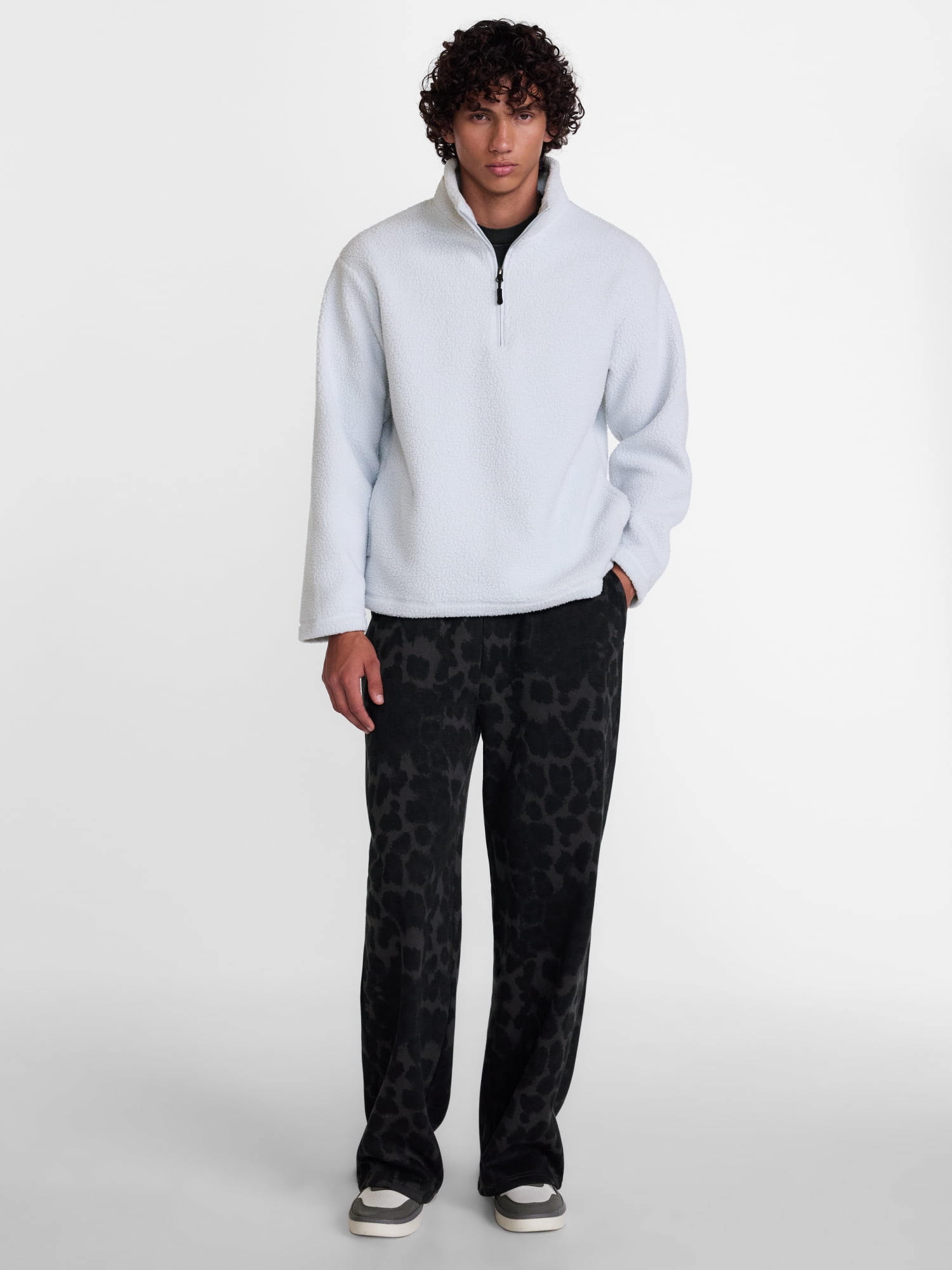 No Boundaries Fleece Open Hem Sweatpants, Men's XS-5XB