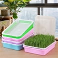 thumbnail image 6 of Seed Sprouter Trays- Soil-Free Cultivation Germination Tray, Nursery Tray with Planting Paper for Indoors or Outdoors Sprouting Seeds, Grow Grass, Beans (With Lids, 6 of 6