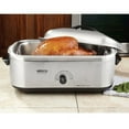 Nesco 18 Qt Roaster, With Stainless Steel Cookwell, Body & Lid