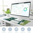 thumbnail image 5 of Tropical Rainforest Monstera Leaves Large Mouse Pad 35.4x15.7in Non-Slip Rubber Base Stitched Edges for Gaming & Office, 5 of 6