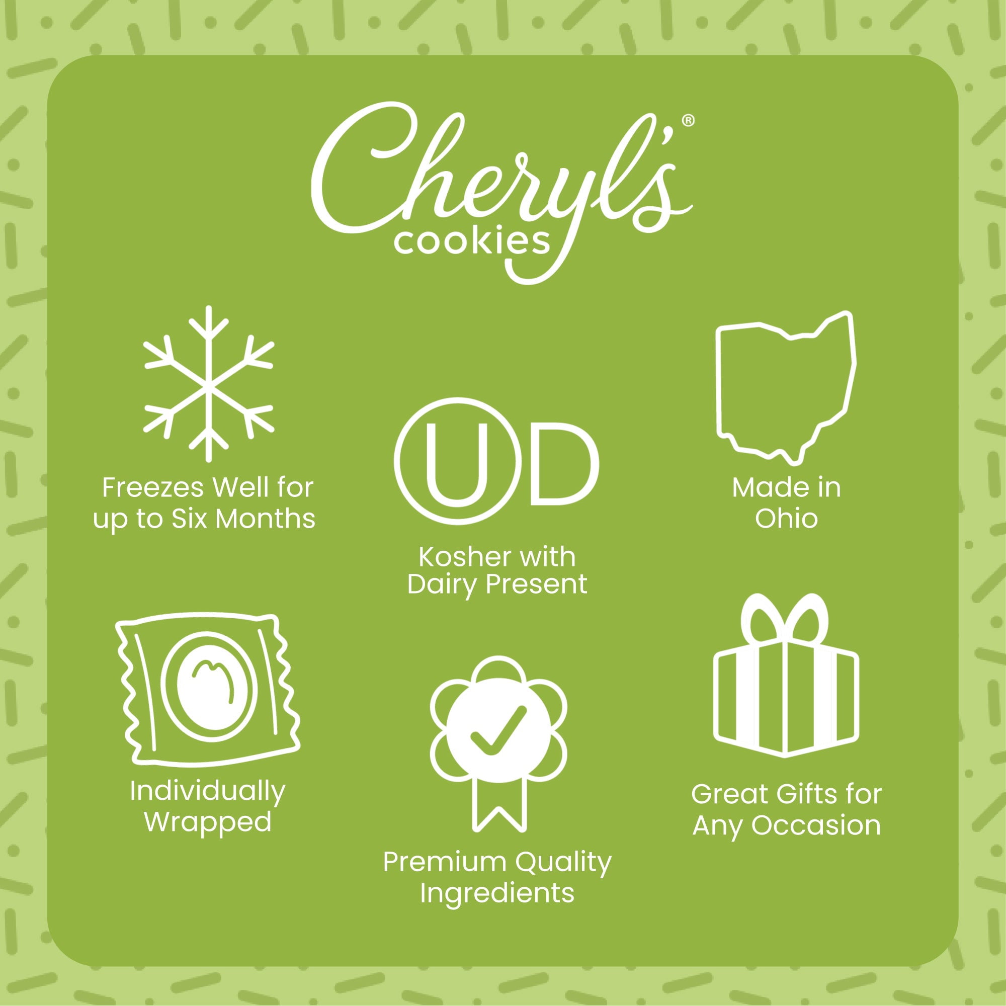 Cheryl's Cookies® Thank You Cookie Gift Tin, Appreciation Cookie Gift Box, with 16 Buttercream-Frosted Sugar Cookies and Devil's Food Cake Cookies, Individually Wrapped, Gift for Family, Friends,
