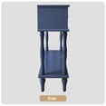 thumbnail image 6 of HLR 47" Mid Century Console Tables, Aged Finish Entryway Table with Storage Shelf for Hallway, Navy Blue, 6 of 9