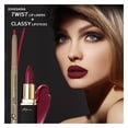 thumbnail image 3 of Khasana Lipstick & Automatic Lip Liner Set, Matte, Soft and Smooth Lip Color Kit, Vitamin E & C Infused for Nourishment, Hydration & Protection, Long Lasting, Color Matched Gift Set, 3 of 5