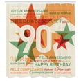thumbnail image 3 of Ambesonne Vintage Shower Curtain, Old Age Celebrations, 69"Wx84"L, Multicolor, 3 of 3