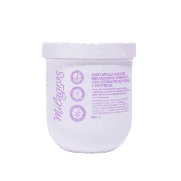 Milagros Mascarilla Reparacion Intensiva con Extracto de Cebolla Haircare Hair Growth 450ml