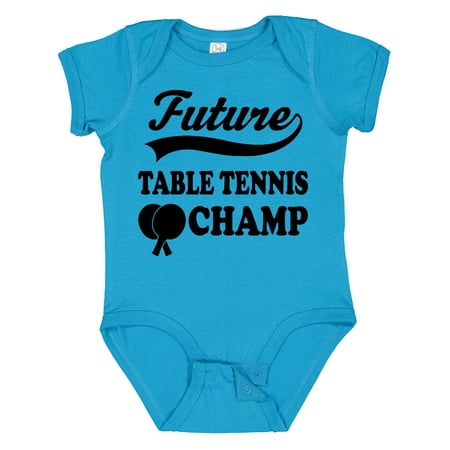 

Inktastic Table Tennis Future Champ Gift Baby Boy or Baby Girl Bodysuit