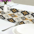 thumbnail image 4 of Yayeee Table Runner 70 inches Long Home Kitchen Dinning Party Decoration, White and Black, 4 of 7