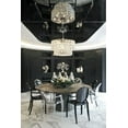 thumbnail image 2 of 2xhome Set of 4 Black Modern Contemporary Ghost Chairs Chair With Arms Molded Acrylic Plastic Mirrored Furniture, 2 of 9