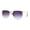 Gold Smoke, variant on Hipster Crossbar Double Bridge Rectangle Metal Rim Sunglasses All Black